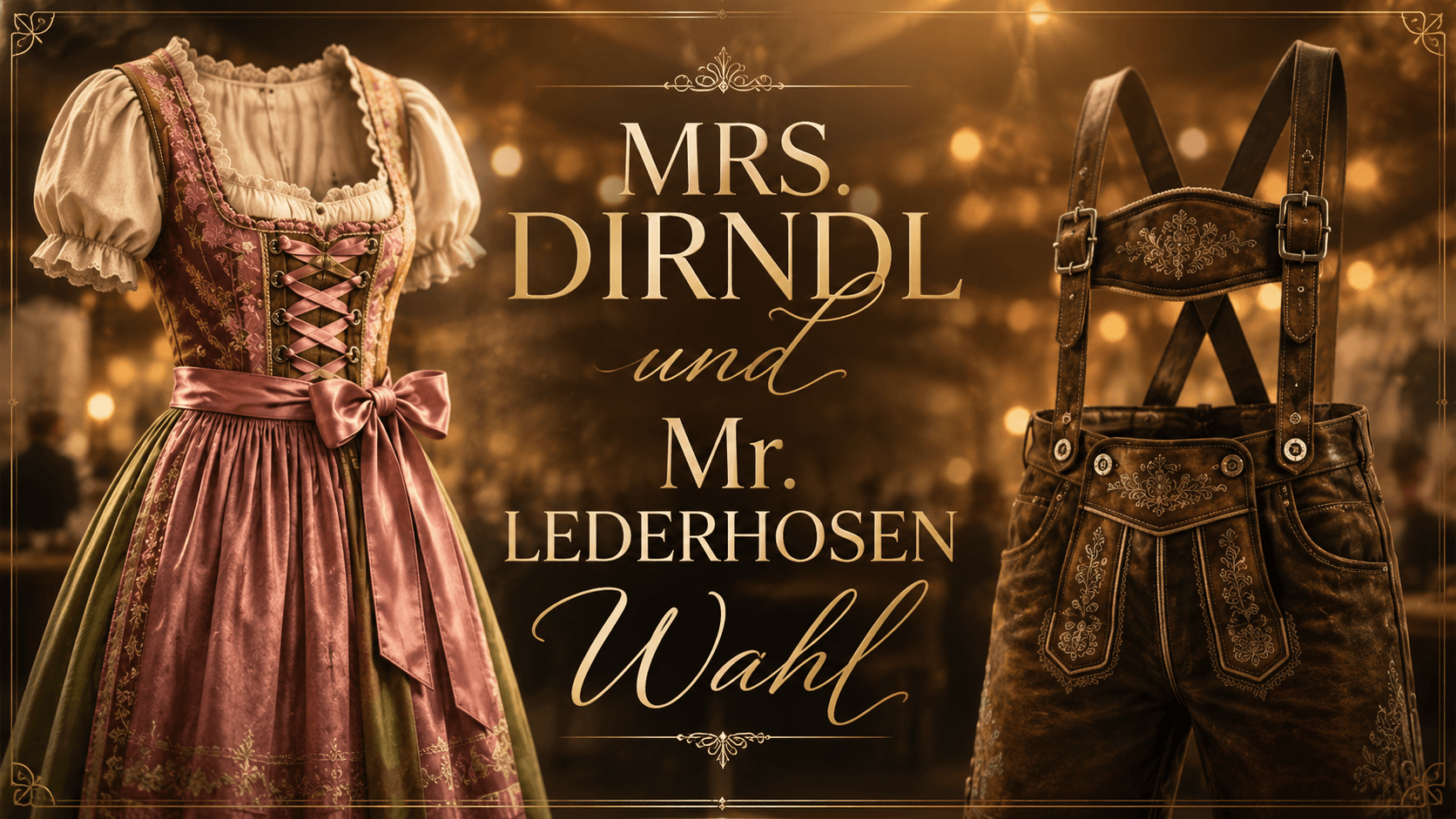 Miss/Mrs. Dirndl und Mr. Lederhosen